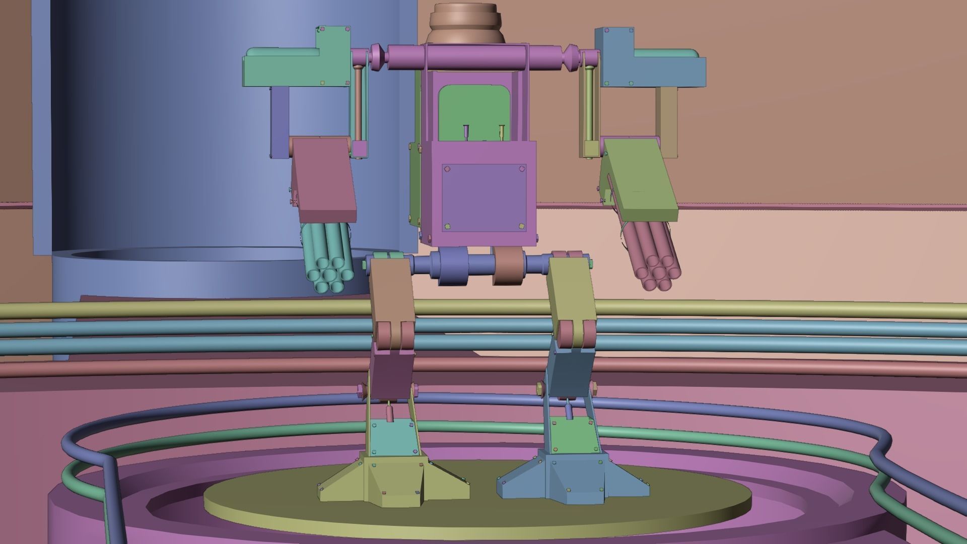 3D model Mecha Character VR / AR / low-poly | CGTrader