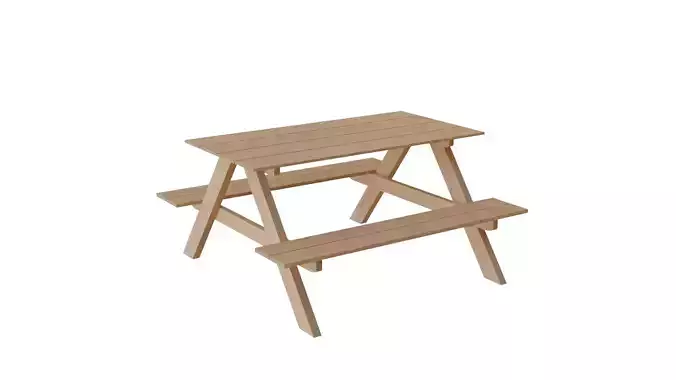 Picnic Table Free 3D model