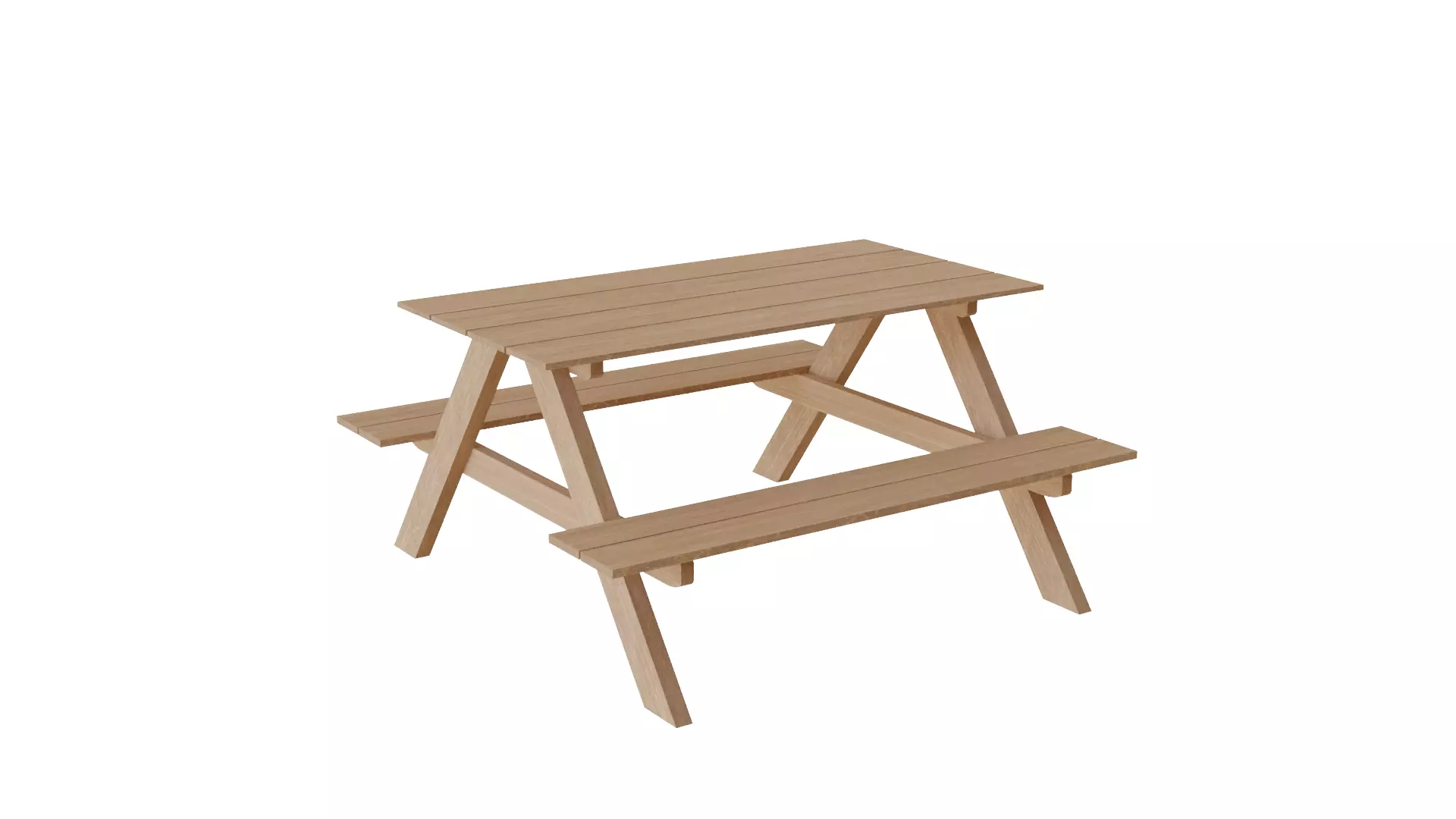 Picnic Table Free 3D model