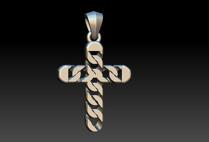 Link Cross Pendant 3D print model