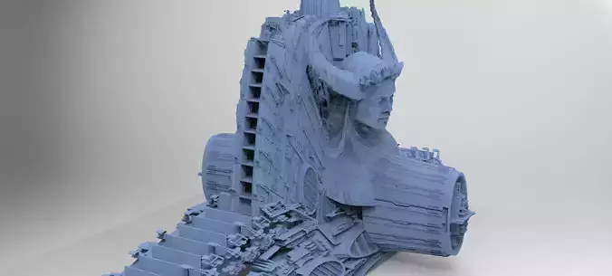 Sci-Fi City dystopia City Ruin Tech 3 