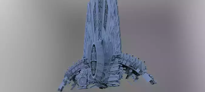 Sci-Fi City dystopia City Ruin Tech 6 