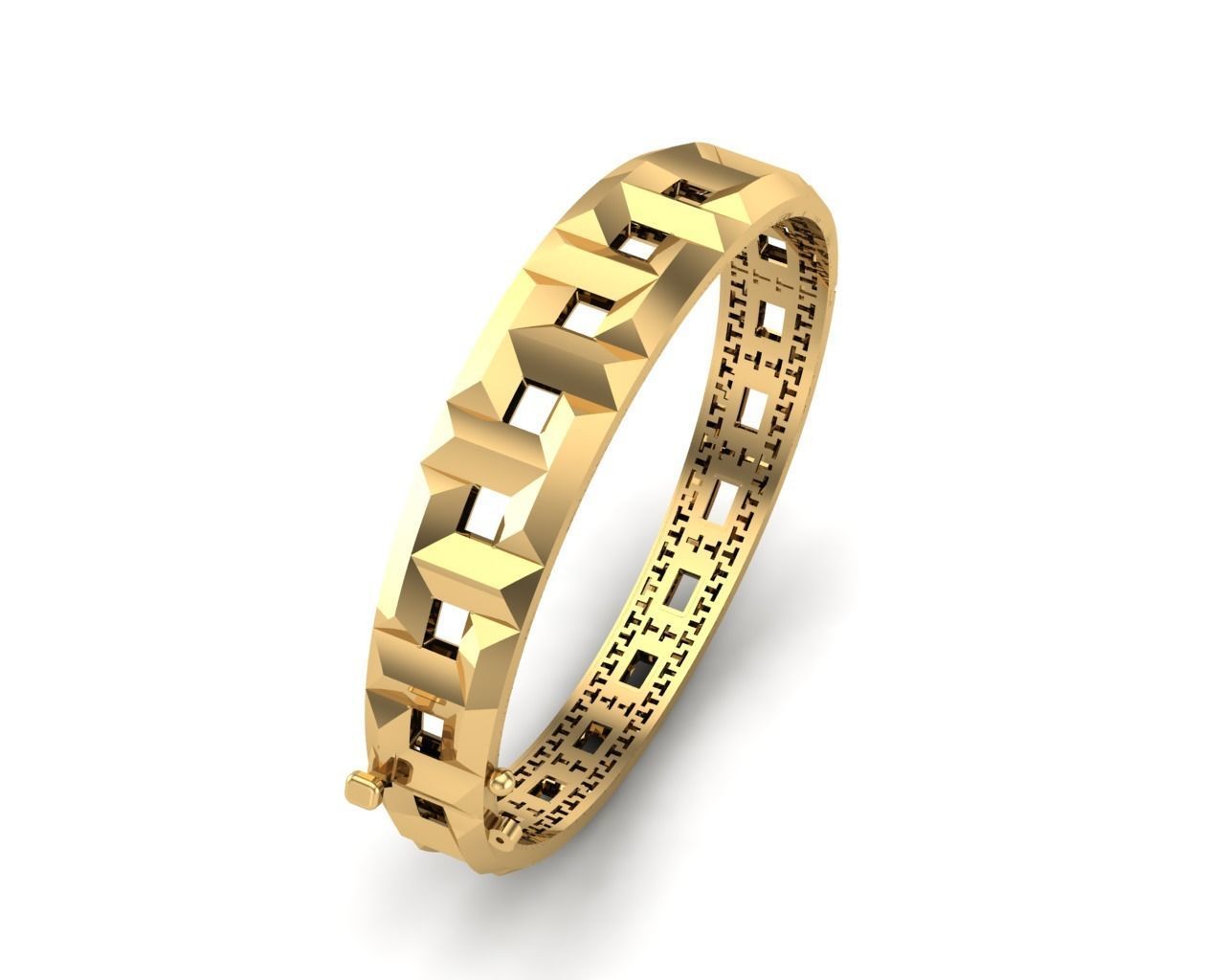 Tiffany bracelet direct casting 3D model_1