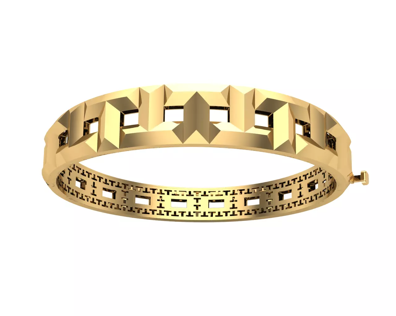 Tiffany bracelet direct casting 3D model_0