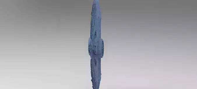 Sci-Fi City dystopia City Ruin Tech 10 cigar ship 