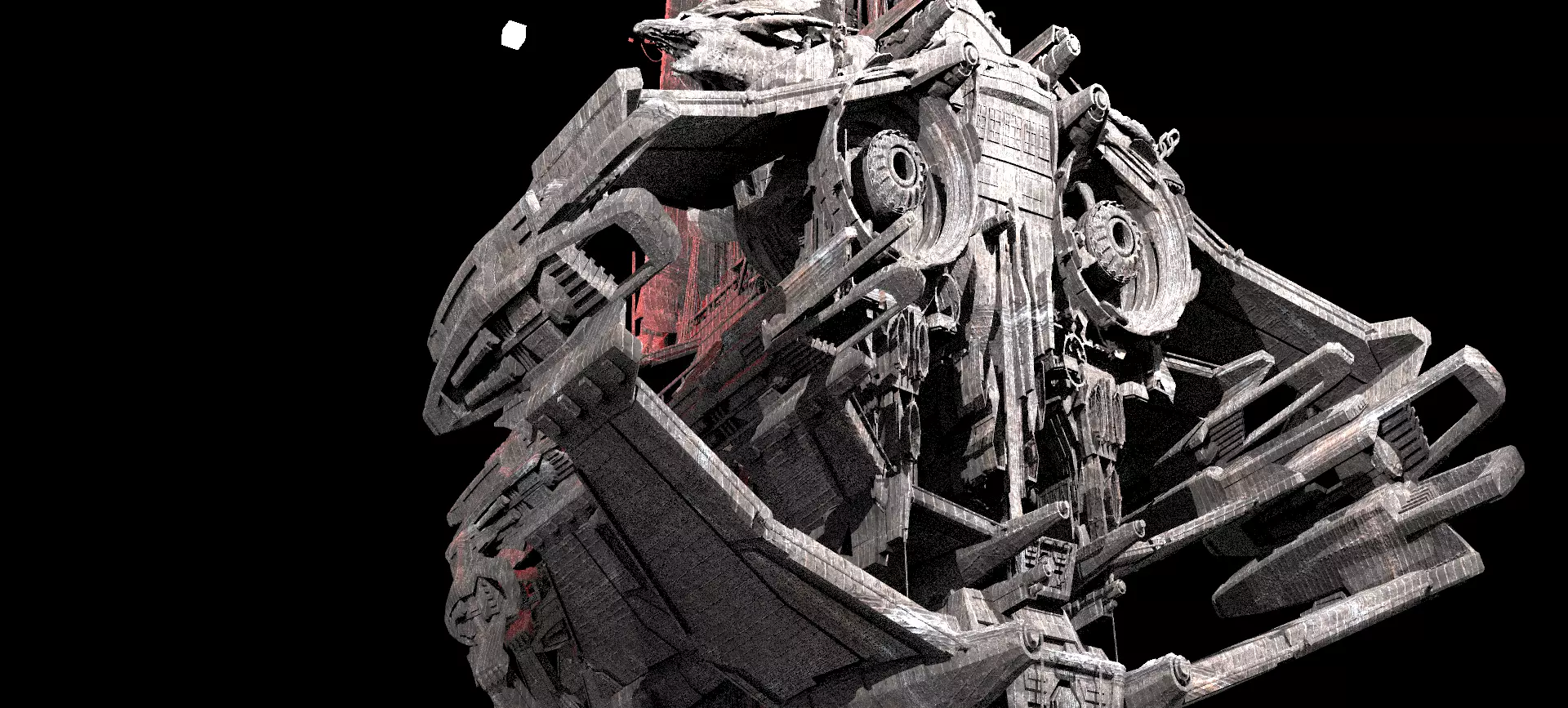 Dark Dreadnaught airship 3 3D model_0