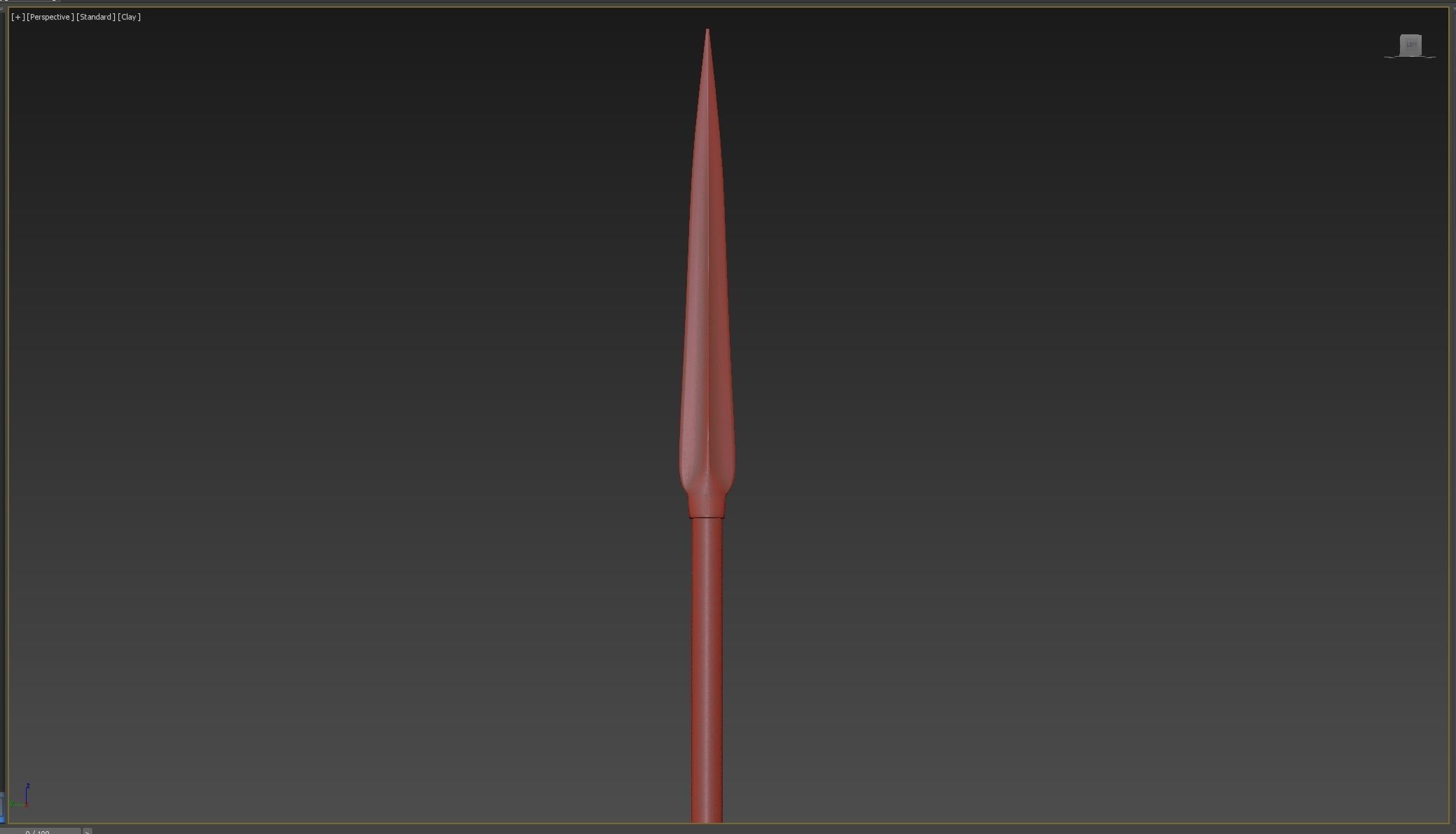 Medieval Spear Low-poly 3D model_4