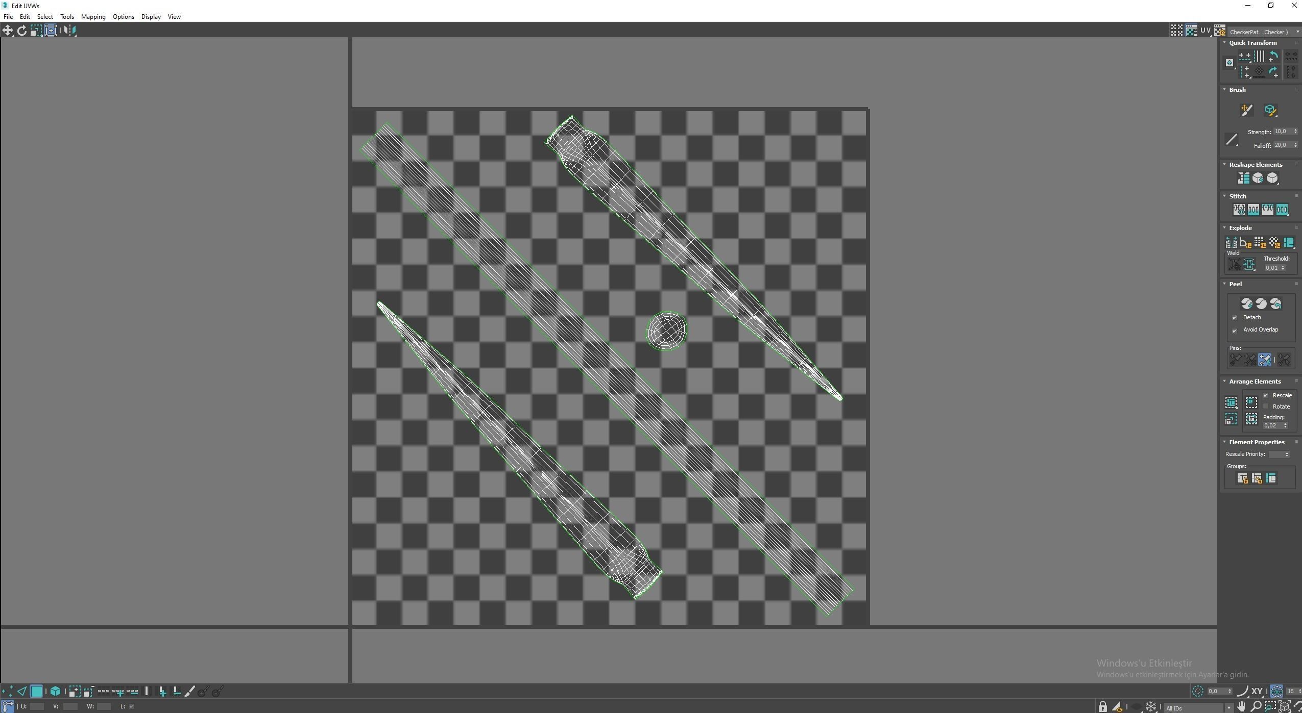Medieval Spear Low-poly 3D model_6