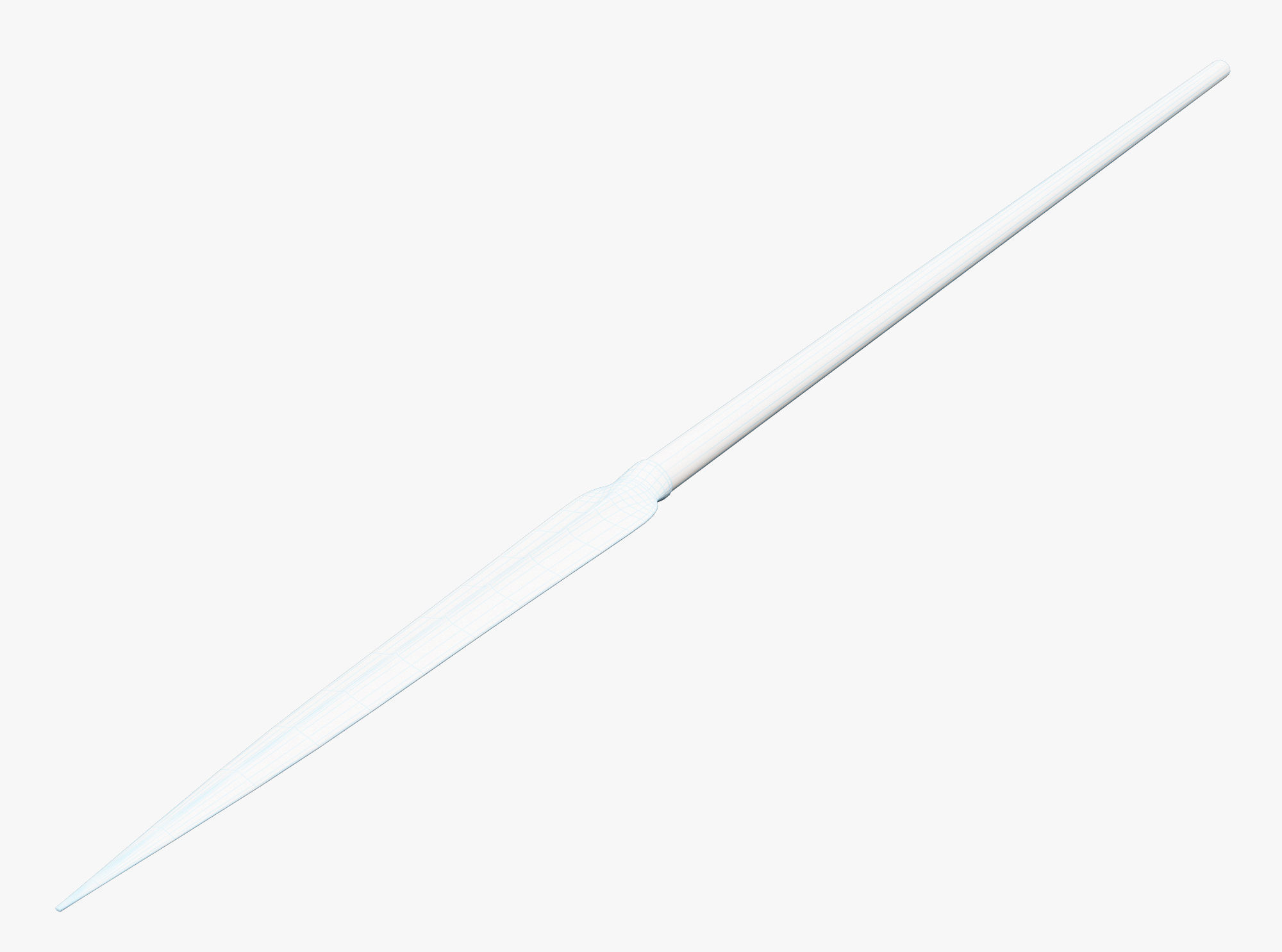Medieval Spear Low-poly 3D model_3