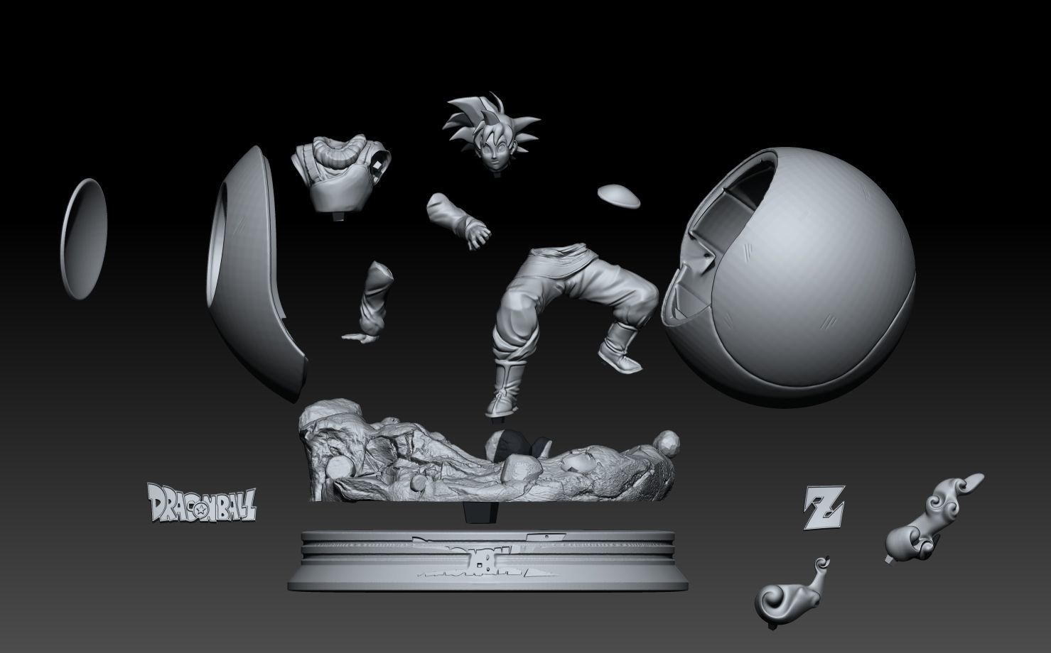  Goku Yardrat  3D print model_3