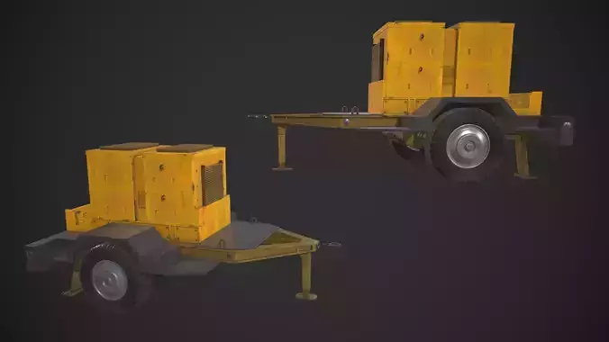 Mobile Generator Low-poly 3D model