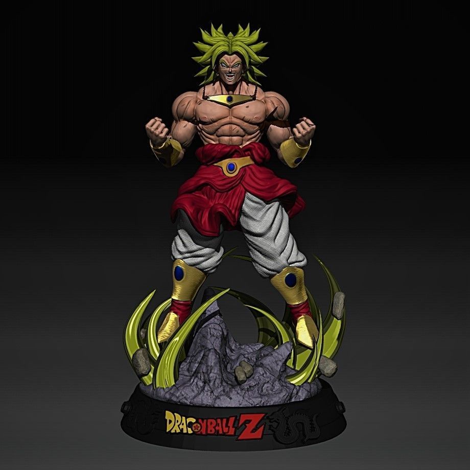 Broly SSJ 2 3D print model_1