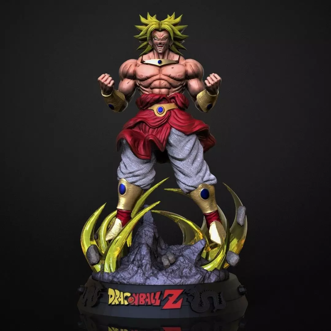 Broly SSJ 2 3D print model_0