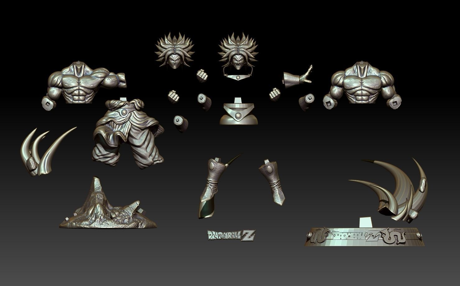 Broly SSJ 2 3D print model_6