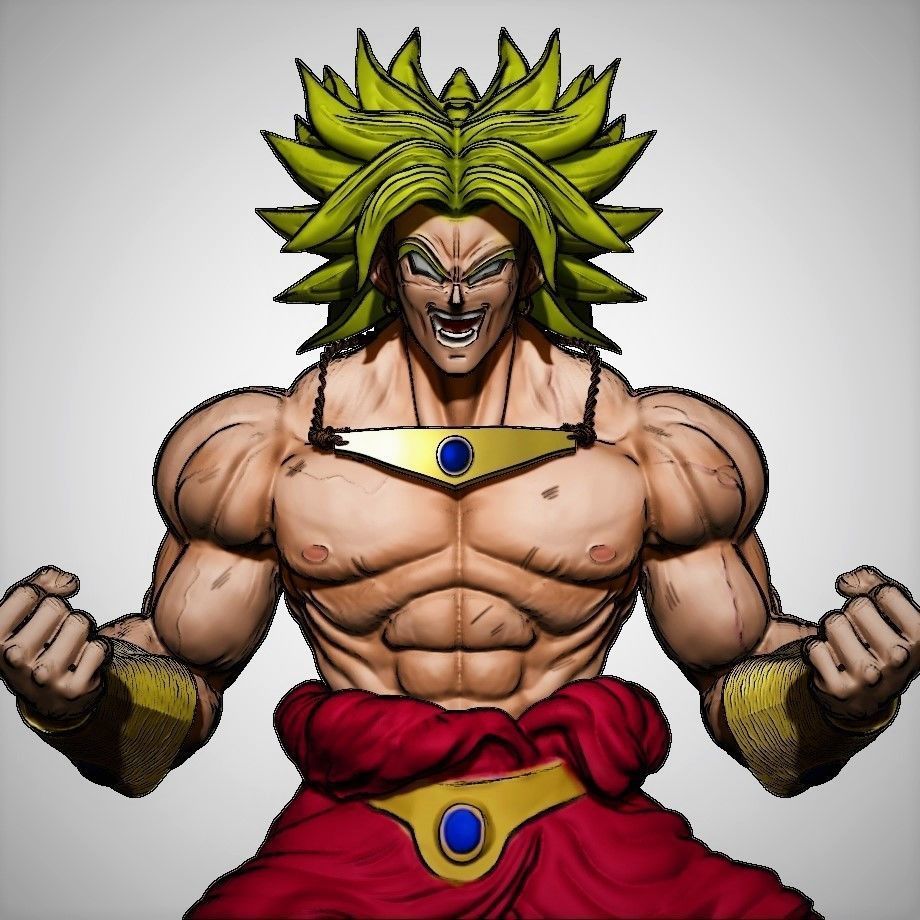 Broly SSJ 2 3D print model_10