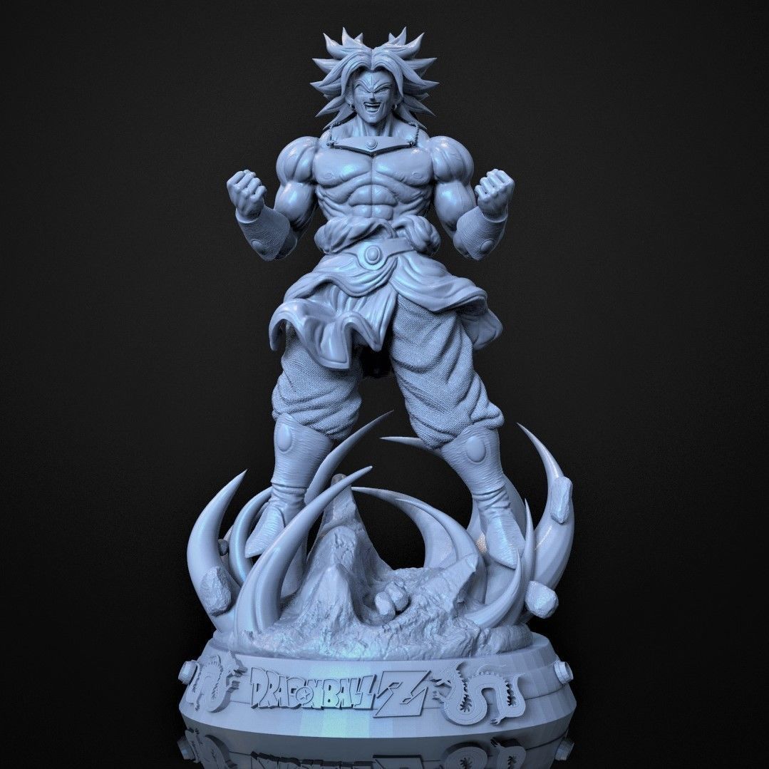 Broly SSJ 2 3D print model_4