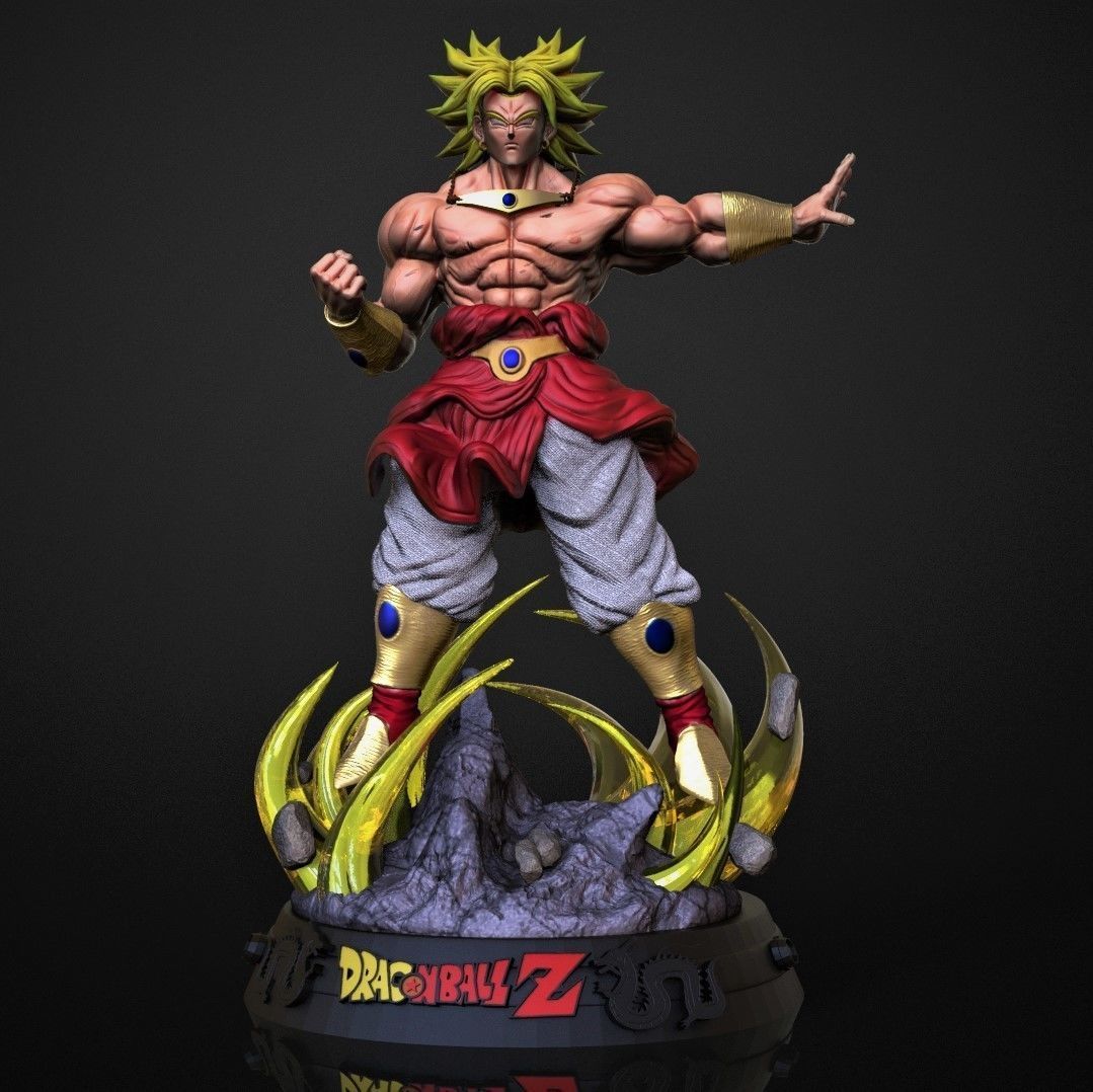 Broly SSJ 2 3D print model_3