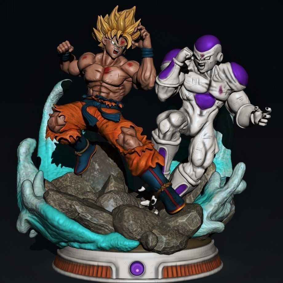 Goku Vs Freezer 3D print model_7