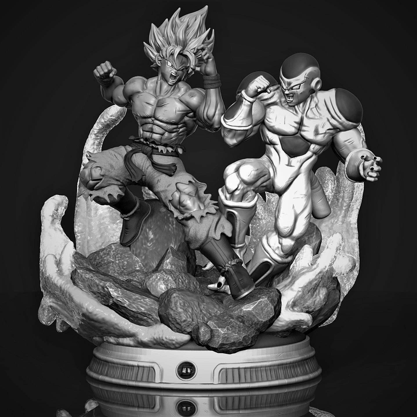 Goku Vs Freezer 3D print model_2