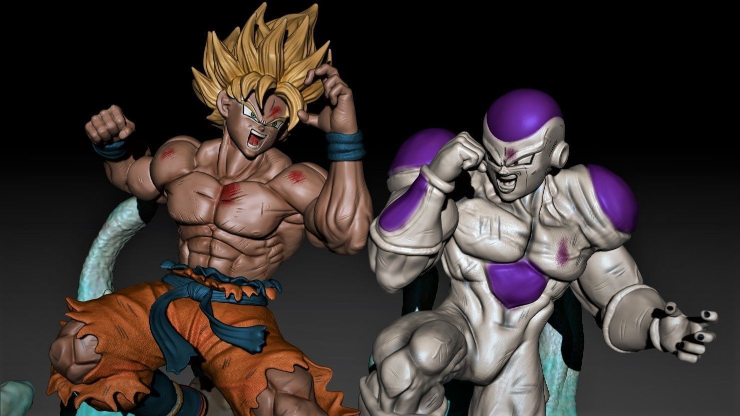 Goku Vs Freezer 3D print model_8