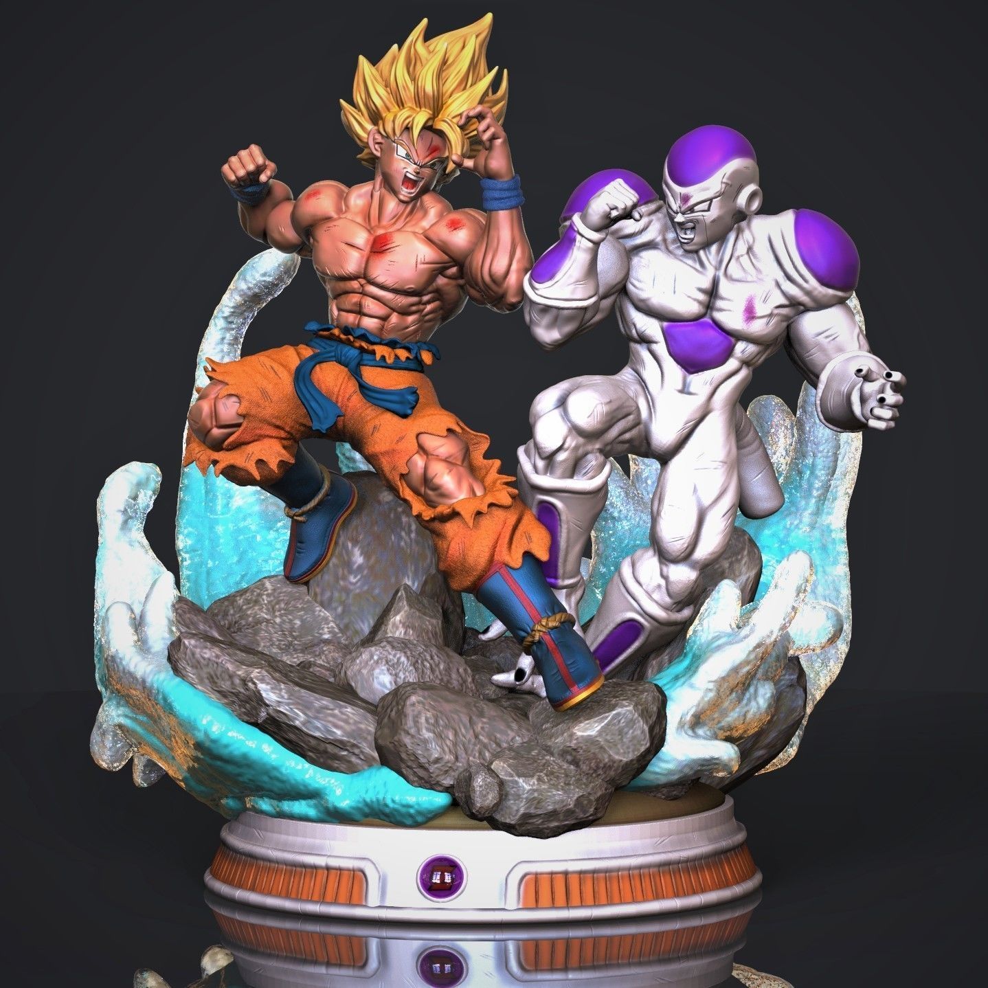 Goku Vs Freezer 3D print model_1