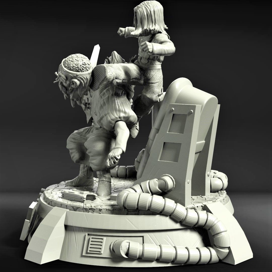 Androide n 17 vs DR Gero 3D print model_2