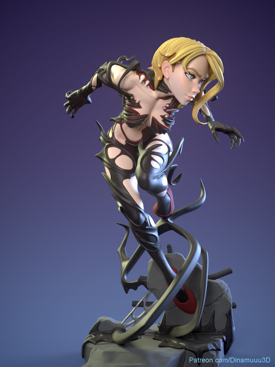 Spider Gwen Multi Versions SFW NSFW STL 3D print model 3D print model_8