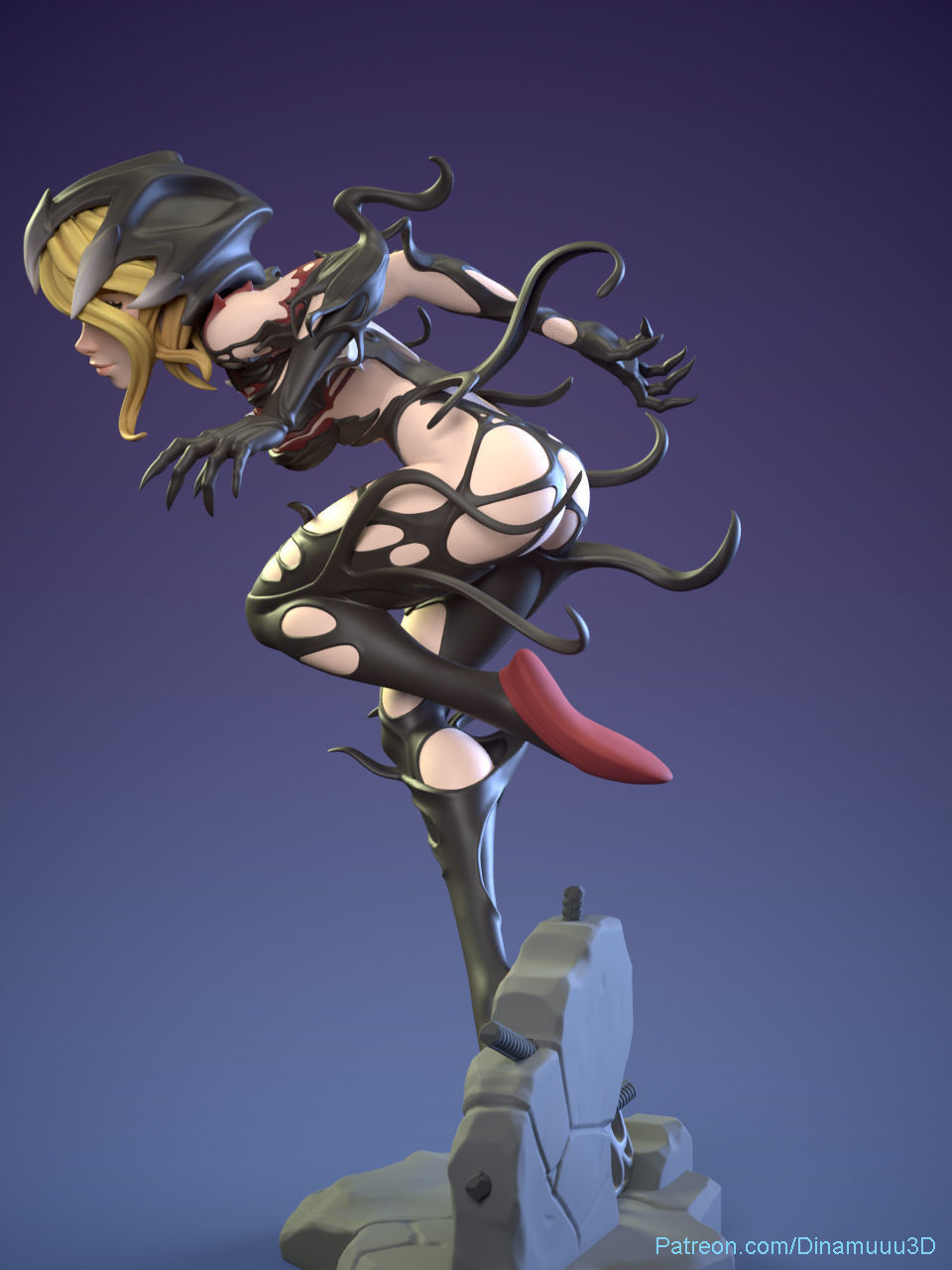 Spider Gwen Multi Versions SFW NSFW STL 3D print model 3D print model_9