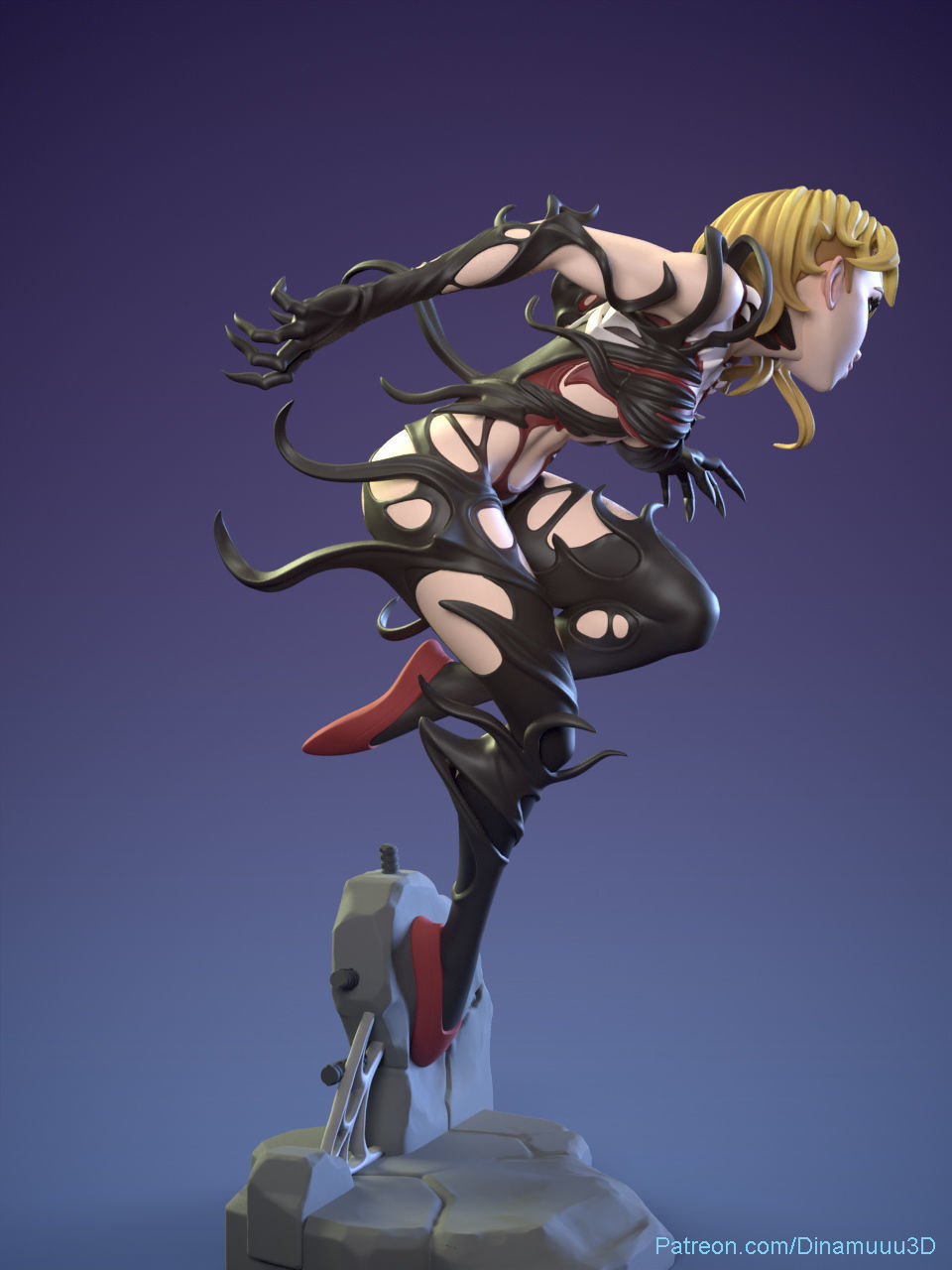 Spider Gwen Multi Versions SFW NSFW STL 3D print model 3D print model_7