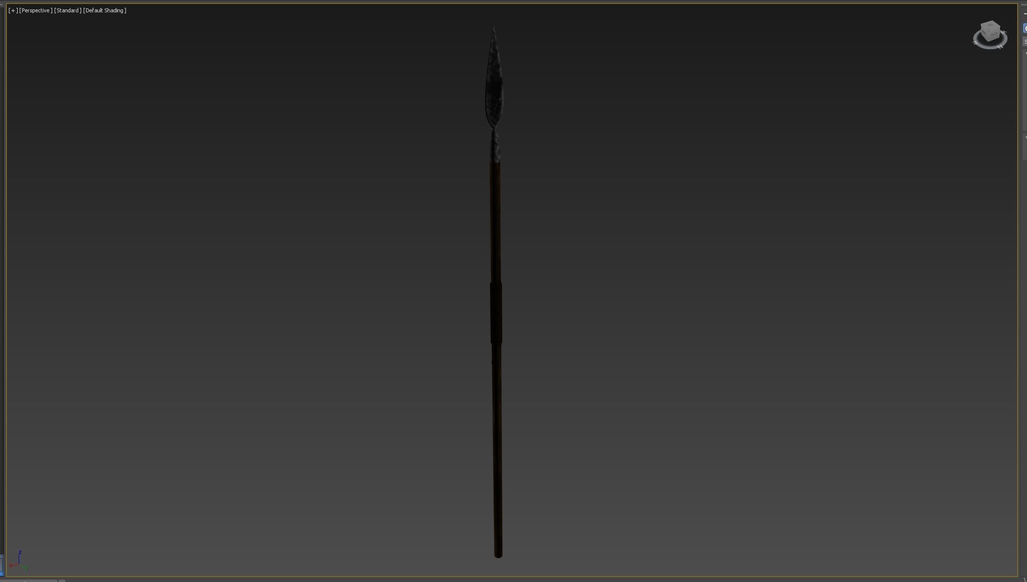 Medieval Spear Low-poly 3D model_6