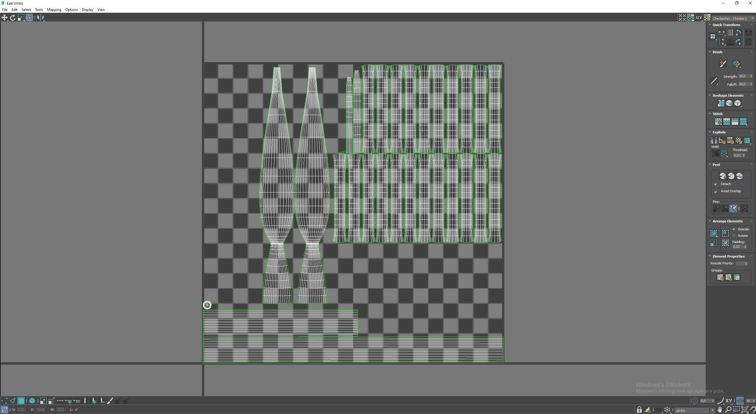 Medieval Spear Low-poly 3D model_7