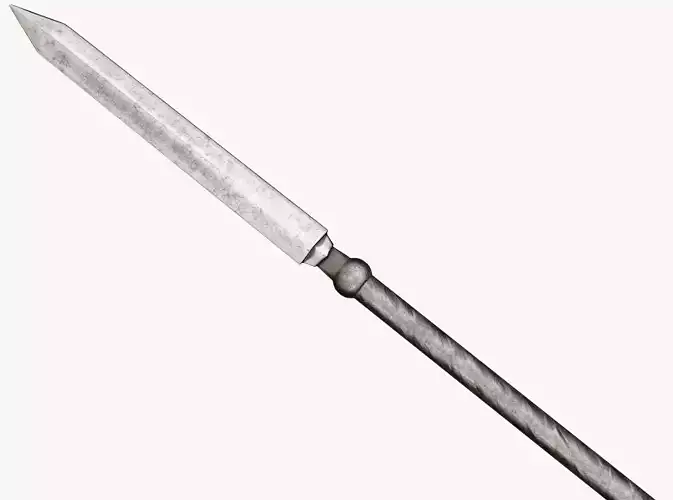 Medieval Spear Low-poly 3D model
