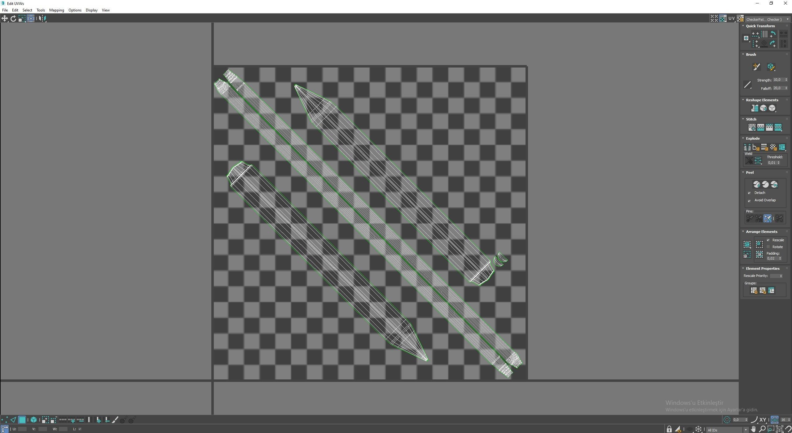 Medieval Spear Low-poly 3D model_7