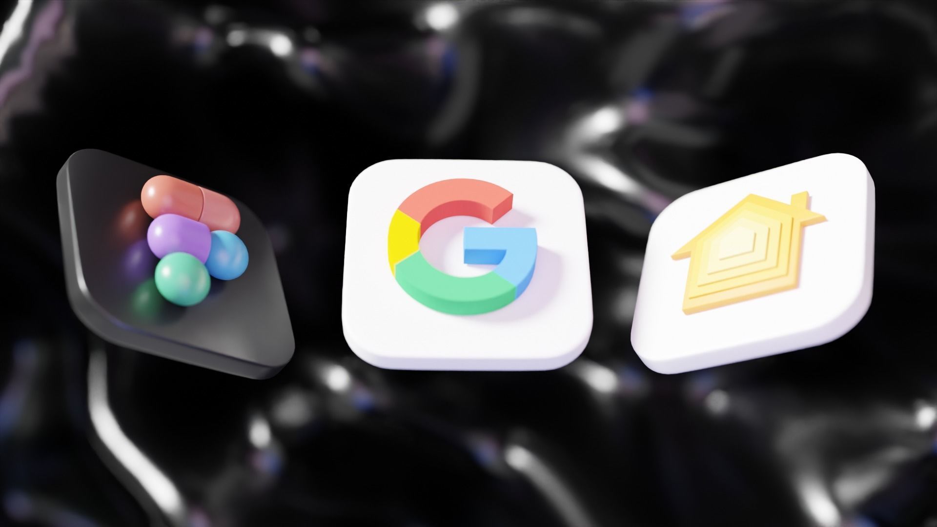 ios 15 Big Sur 3D SOCIAL MEDIA ICONS Low-poly 3D model 3D model_4