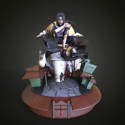 Itachi naruto statue 3D print model