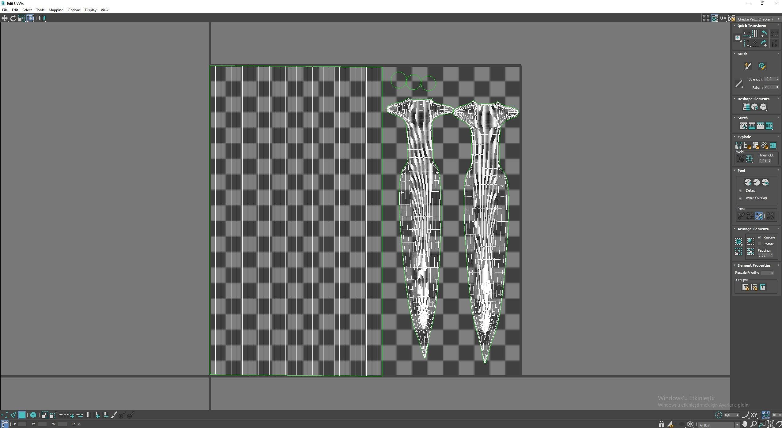 Medieval Spear Low-poly 3D model_7