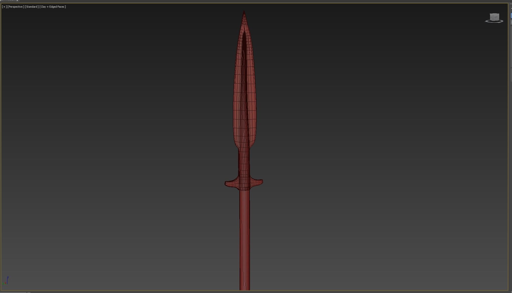 Medieval Spear Low-poly 3D model_4
