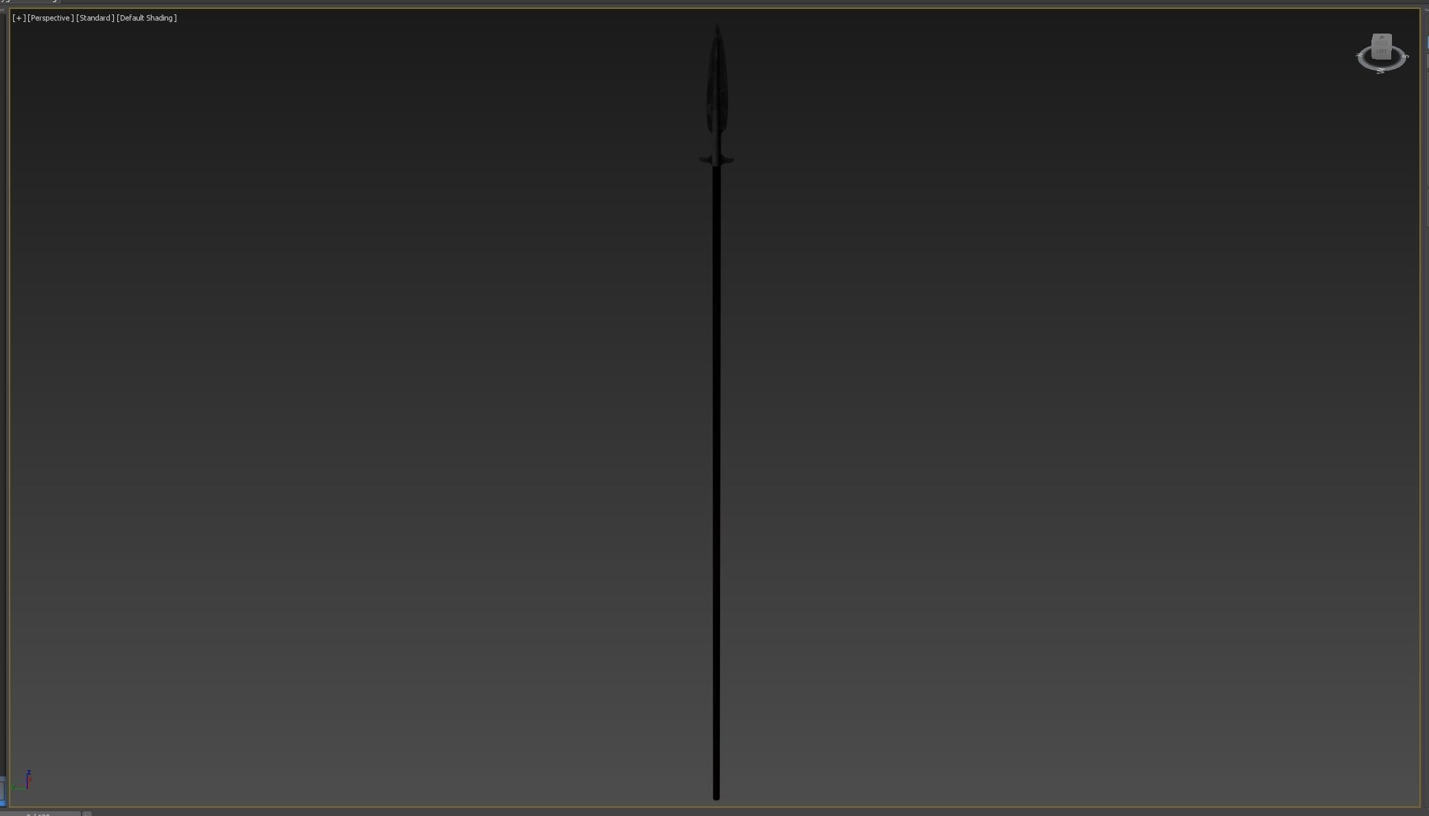 Medieval Spear Low-poly 3D model_6