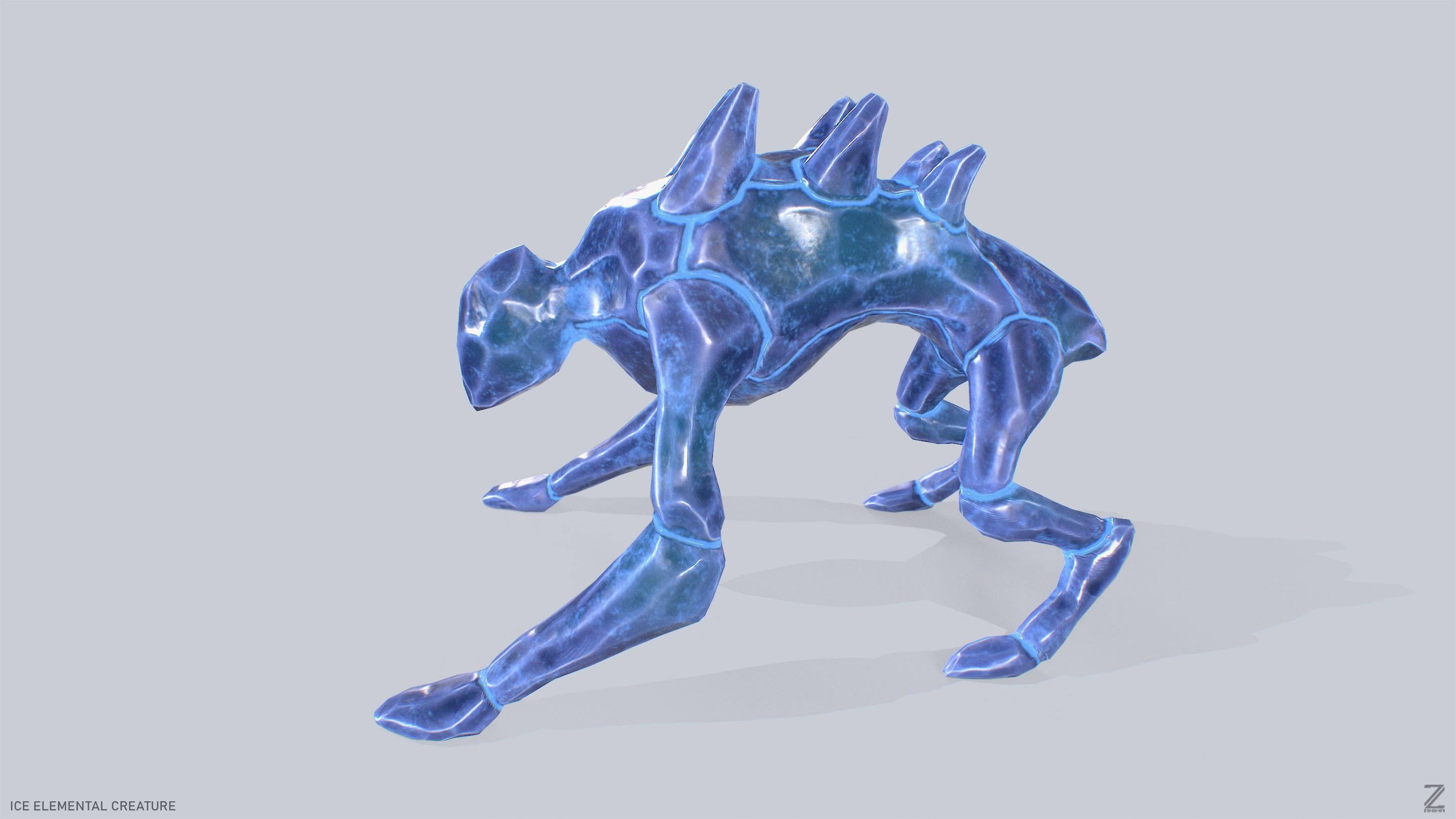 Ice elemental creature collection _7