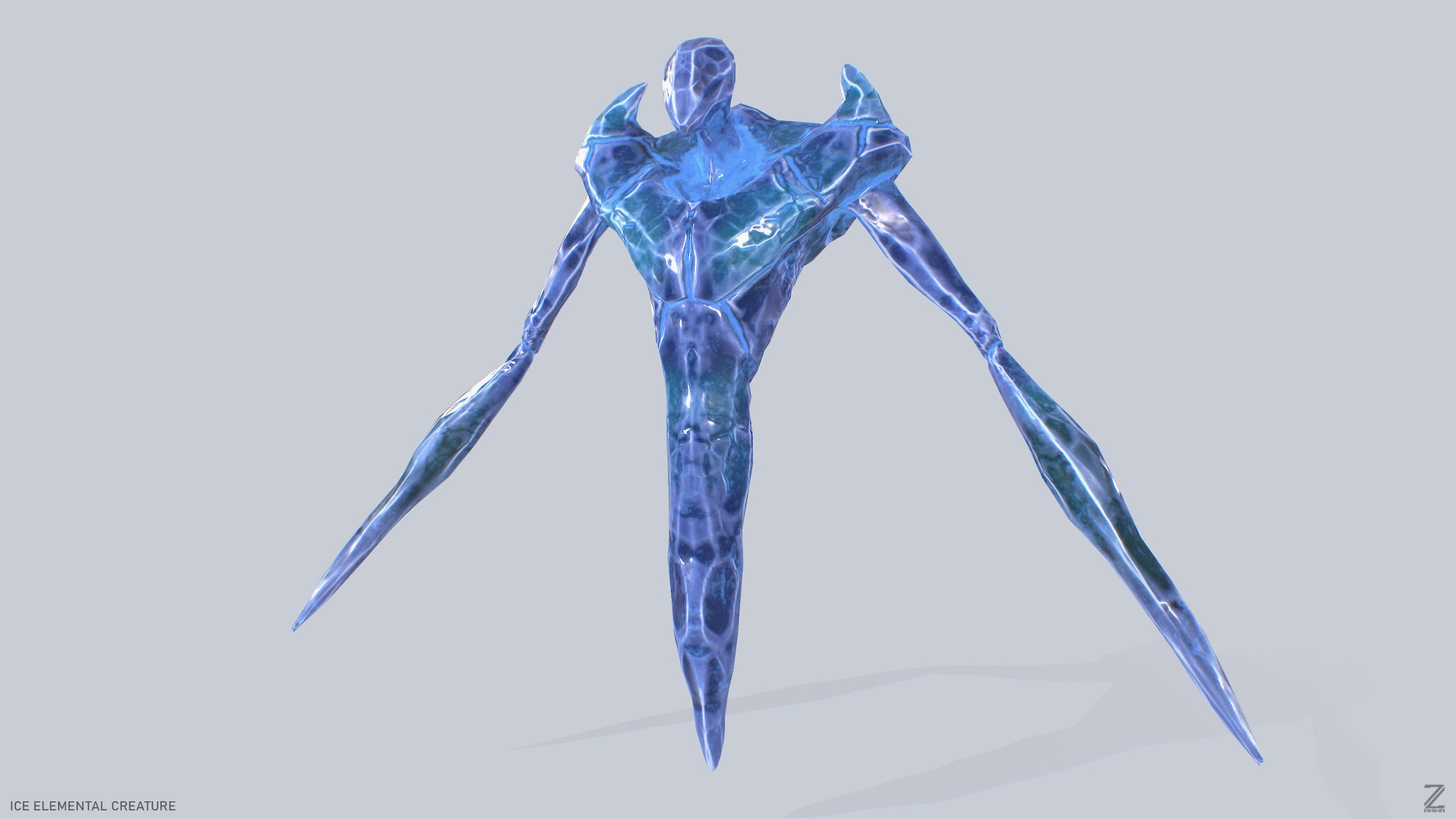 Ice elemental creature collection _4