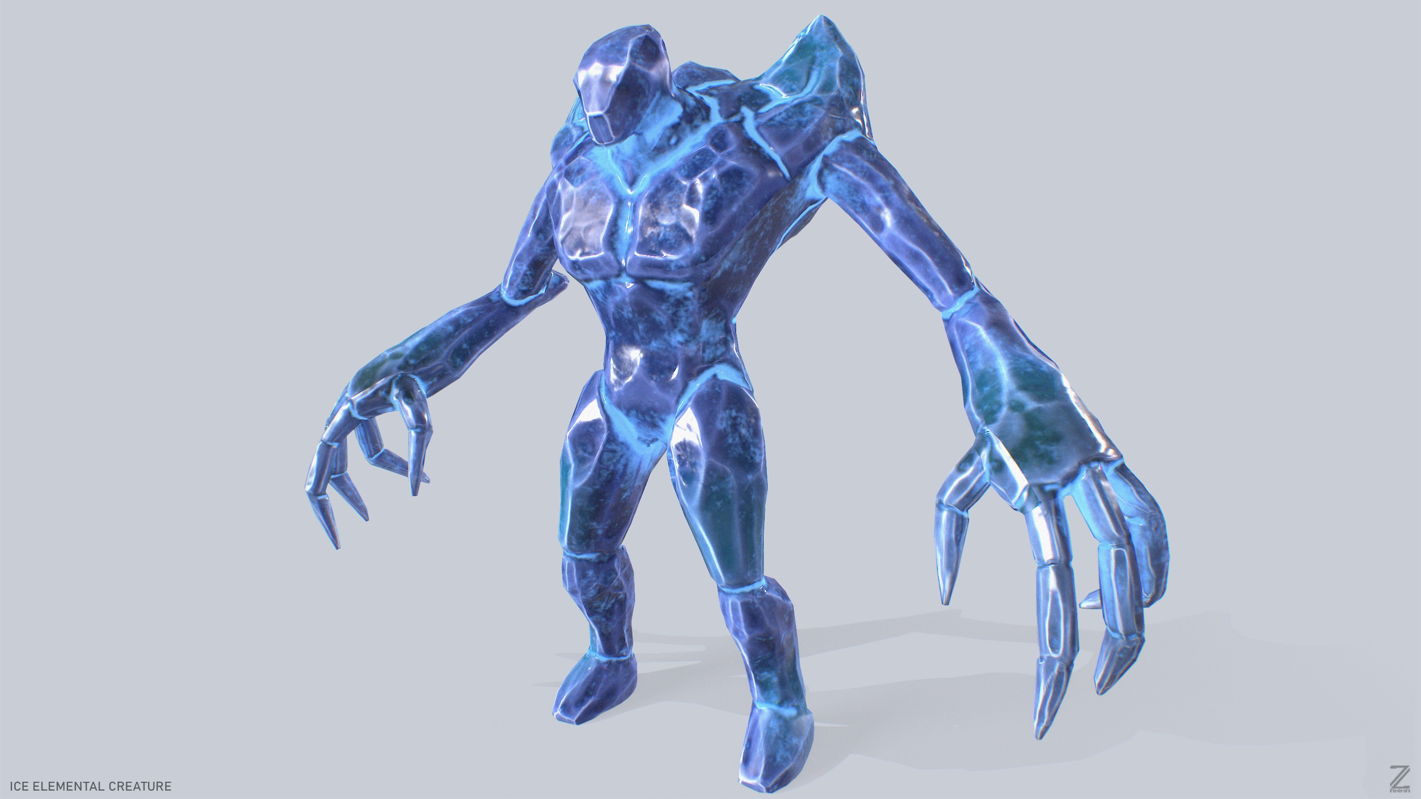 Ice elemental creature collection _1