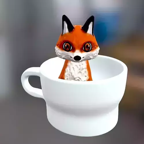 TAZA ZORRO-FOX MUG 3D print model