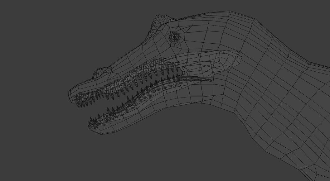 Spinosaurus Animated Low-poly 3D model_17