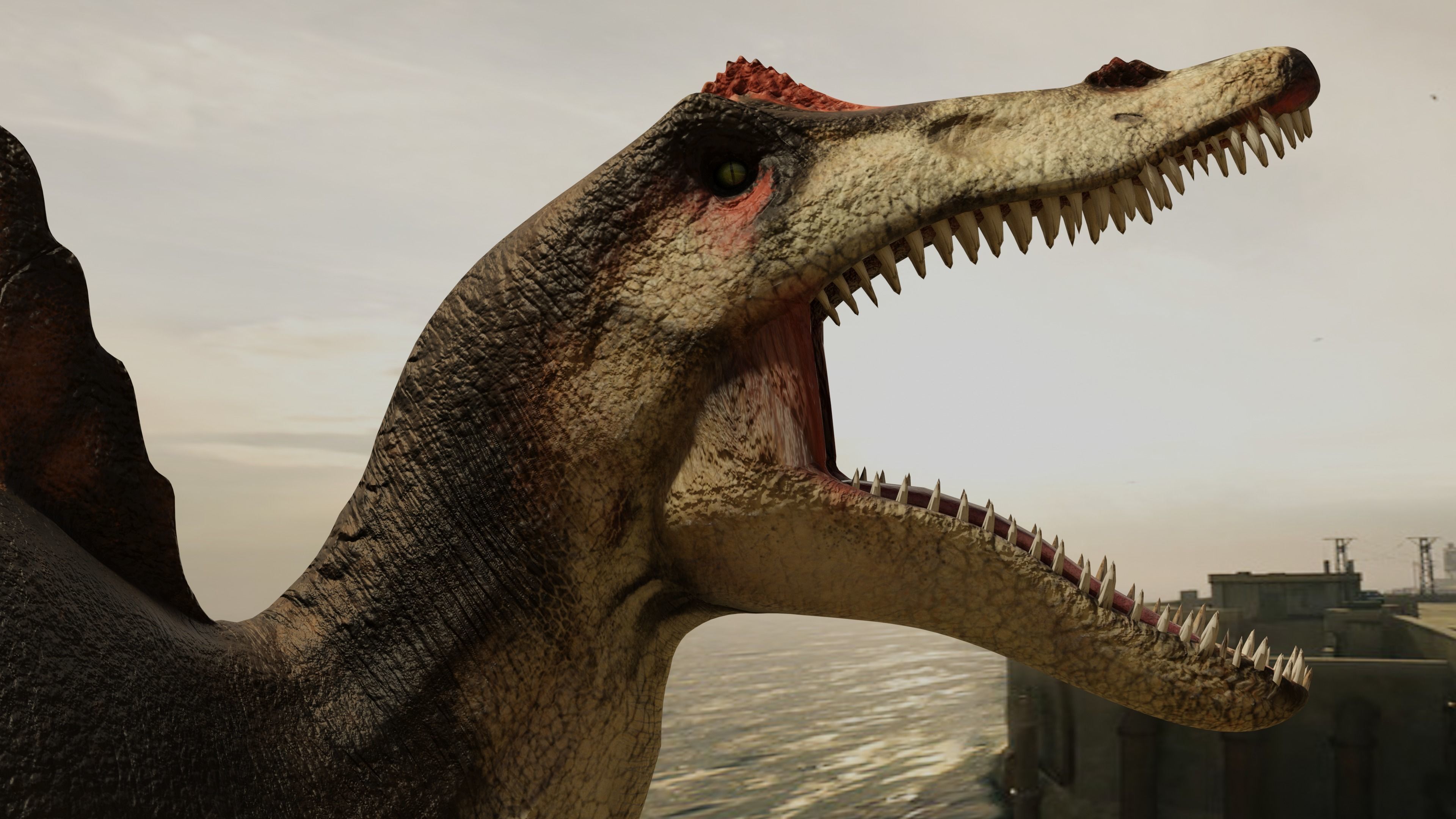 Spinosaurus Animated Low-poly 3D model_8