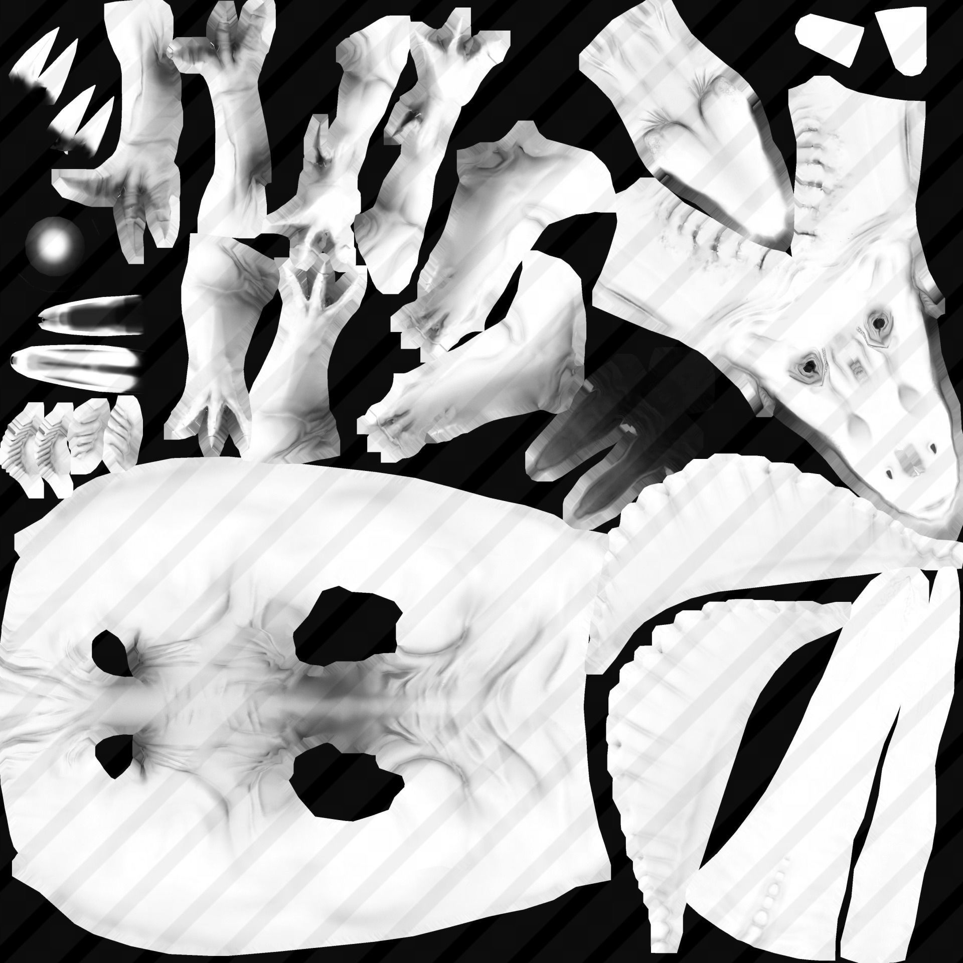 Spinosaurus Animated Low-poly 3D model_27