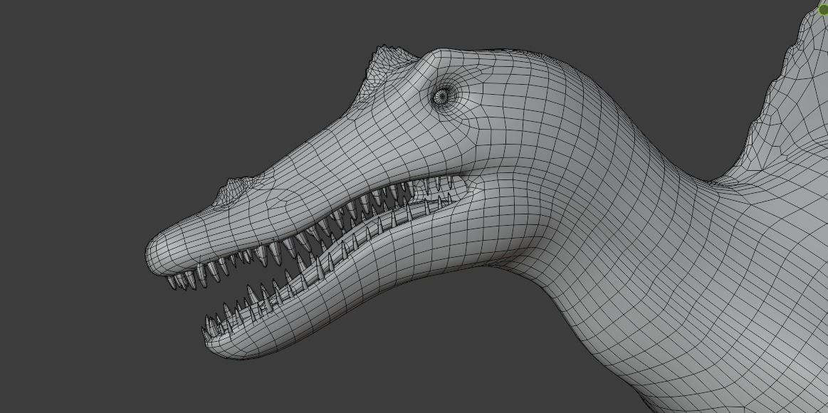 Spinosaurus Animated Low-poly 3D model_20