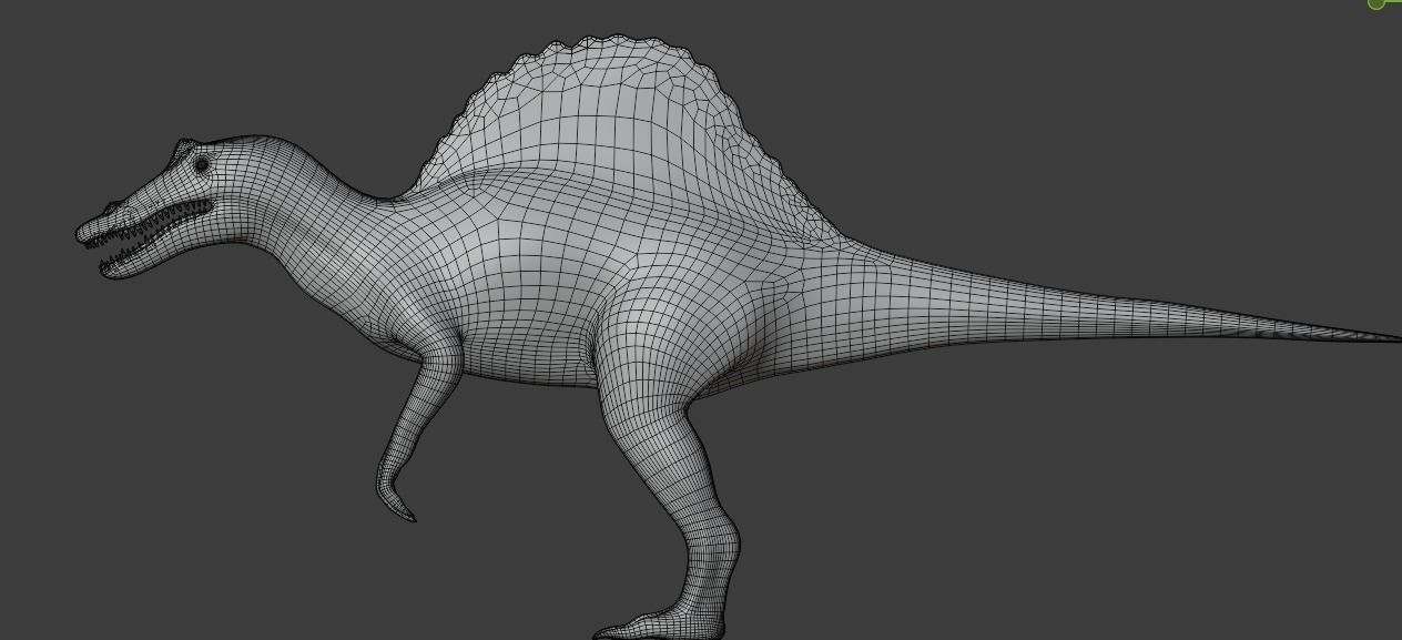 Spinosaurus Animated Low-poly 3D model_19