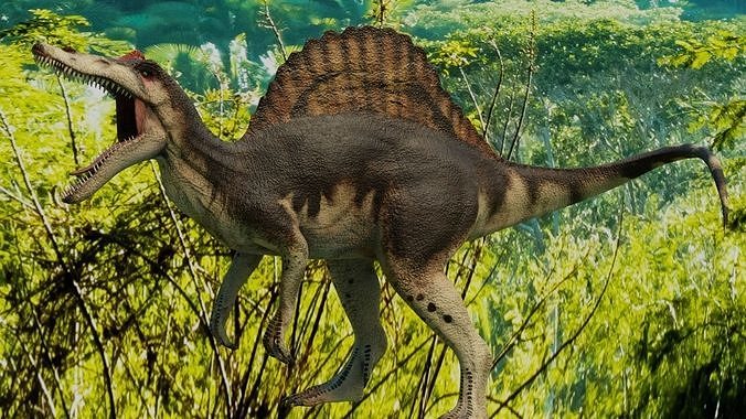 Spinosaurus Animated Low-poly 3D model