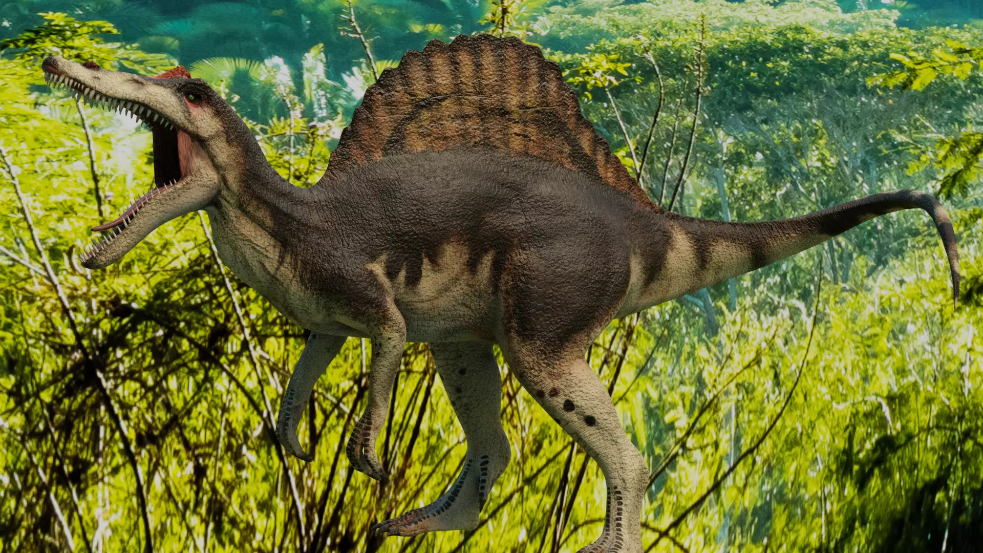 Spinosaurus Animated Low-poly 3D model_0