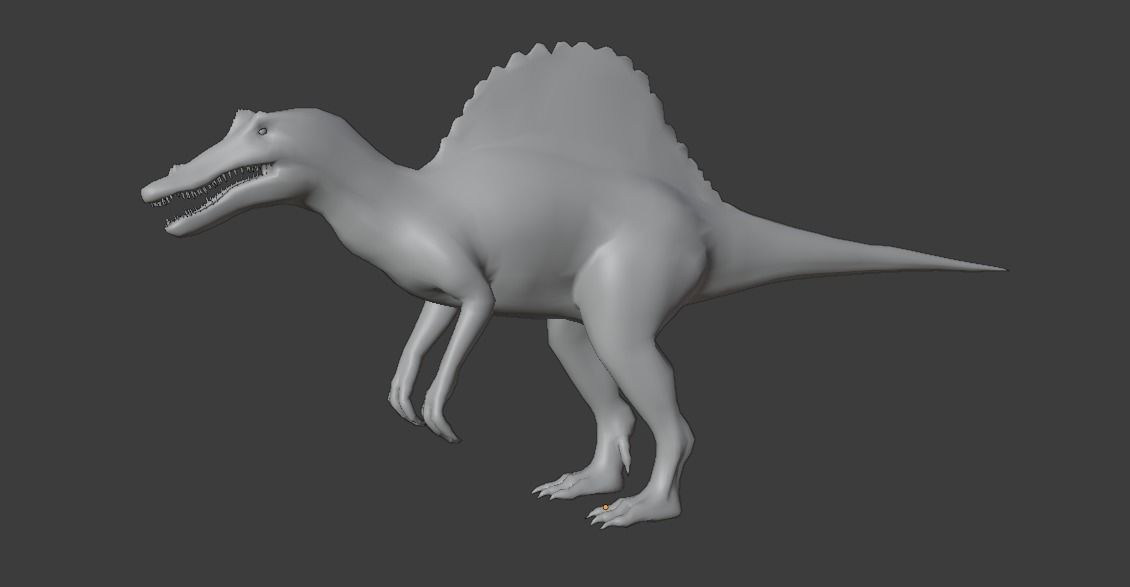 Spinosaurus Animated Low-poly 3D model_10